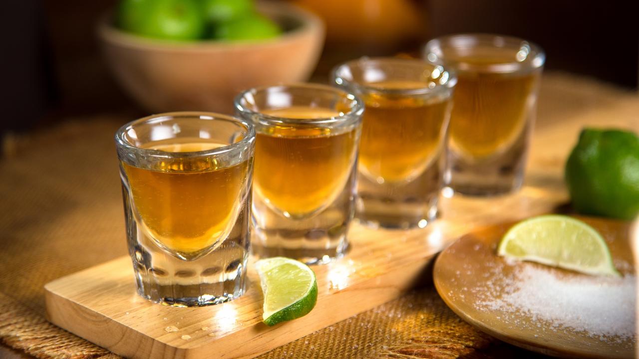 Tequila shots lime