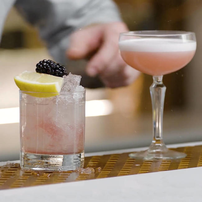 Screenshot of the online cocktail course.