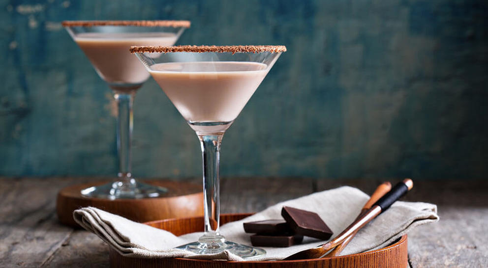 Irish cream chocolate martinis