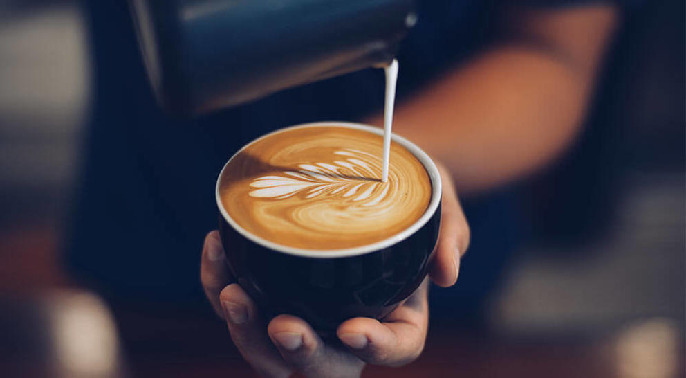 latte art coffee foam