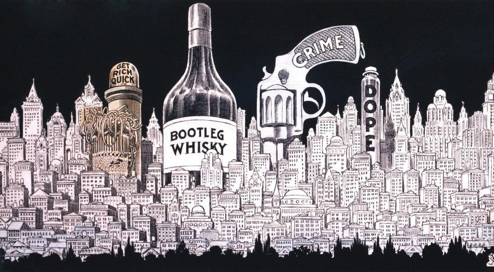 prohibition era illustration