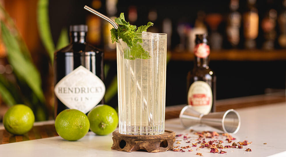 London Gin Mule served with it's mint on top